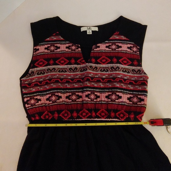 Ya Los Angeles Dress Small Black Red Sleeveless - Picture 8 of 8